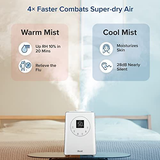 LEVOIT LV600S Smart Warm and Cool Mist Humidifiers for Home Bedroom 6L, White