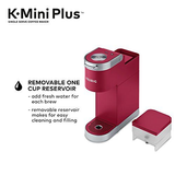 Keurig K-Mini Plus Single Serve K-Cup Comes With 6 to 12 oz., Cardinal Red