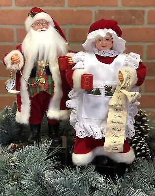 Santa's Workshop 6517 Mrs Claus Figurine, Set of 2, 15"