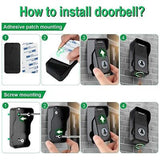 Wireless Doorbell, OWNZNN Full Duplex Doorbell Upgrade, 1000ft Range Waterpro...