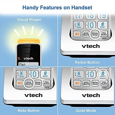 VTech IS8121-4 Super Long Range up to 4 Handsets with Range, Black