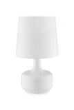 OK Lighting OK-819WH 17.25" H Cheru Touch Table Lamp, Glossy White