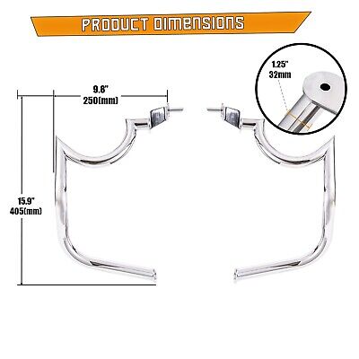 Mustache Engine Guard Highway Crash Bar for Suzuki Boulevard M109 M109R 06-20...