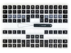 Advantage360 Dvorak Black Keycap Set - PBT Plastic | Dye-Sublimated Legends |...