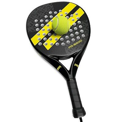 Padel Racket Carbon Fiber Surface with EVA Memory Flex Foam Core Lightweight ...