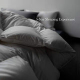 KRT Luxurious Goose Feathers Down Comforter - Grey Thickened Heavyweight Warm...