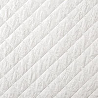 Lush Decor Ava Quilt Diamond Pattern Solid 3 Piece Oversized King, Off-white