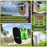 Smart Bird Feeder with Camera Solar Powered, Bird Watching Camera with AI Ide...