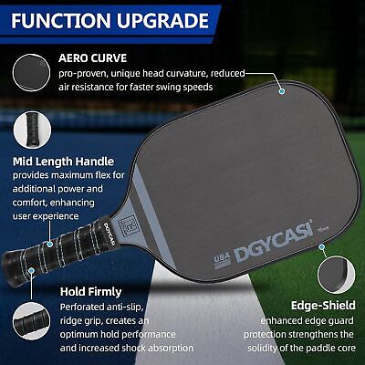 YC DGYCASI 16mm Pickleball Paddles Professional, 2024 USAPA 16 mm, PRO