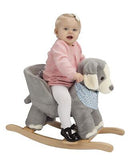 Baby Rocking Horse Puppy with Chair, Plush stuffed Animal Dog Rocker, Wooden ...