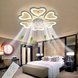 22.8 Inch Modern Ceiling Fan with Lights Remote Control, 6 Speed 3 Color Dimm...