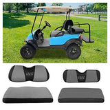 10L0L Front Rear Golf Cart Seat Covers for Yamaha G29 Drive, Club Car Precede...