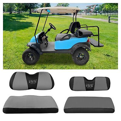 10L0L Front Rear Golf Cart Seat Covers for Yamaha G29 Drive, Club Car Precede...