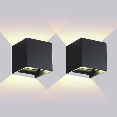 Outdoor Wall Lights 2PCS 3000k Wall Light Outdoor Porch Light Modern Wall Sco...