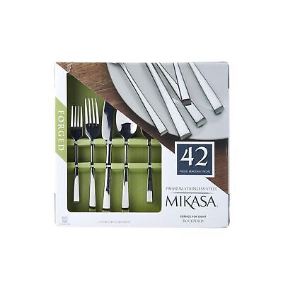 Mikasa Rockford Heavy-Weight Forged 18.0 Stainless Steel 42 Piece Cutlery Set...