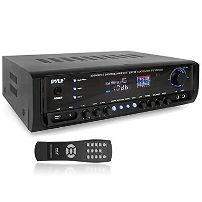 Pyle Home Audio Power Amplifier System - 300W 4 Channel Theater Stereo...