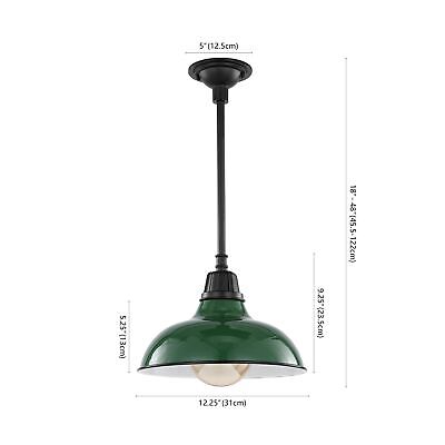 JONATHAN Y JYL7611F Jasper 12.25" 1-Light Farmhouse Industrial Indoor/Outdoor...