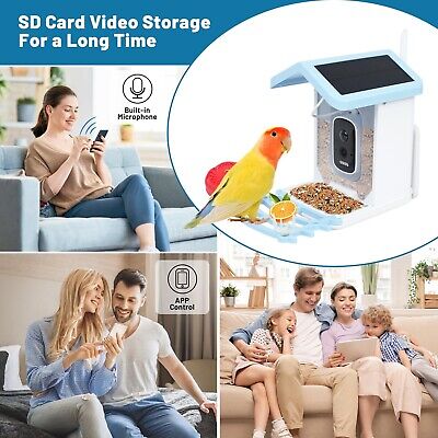 Smart Bird Feeder with Camera, AI Identifies 2.5k Utral HD Wild Bird Feeders ...