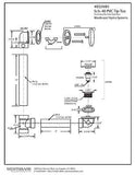 Westbrass 493244H-01 12" & 4" Bath Waste & Overflow Assembly with Tip-Toe Dra...