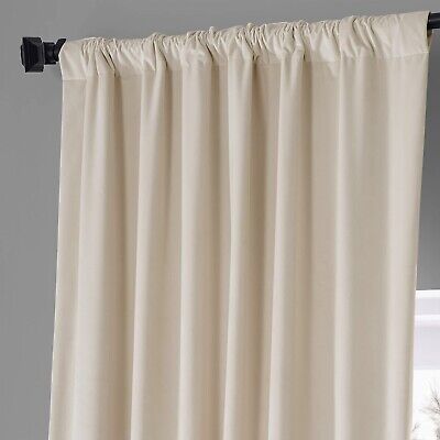 HPD HALF PRICE DRAPES Signature Plush Velvet Blackout Curtains for Bedroom (1...