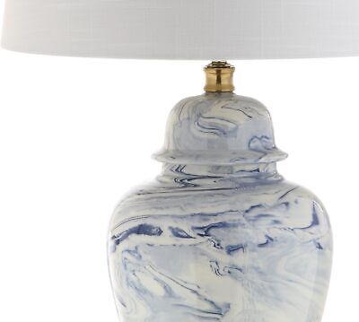 JONATHAN Y JYL3010A Wallace 26" Ceramic LED Table Lamp Traditional Blue/White