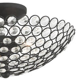 Livex Lighting Cassandra 2 Light Black Ceiling Mount