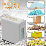 Paper Shredder, 5-Sheet Micro Cut with 2.65 Gallons Bin, P-5 High Security Le...