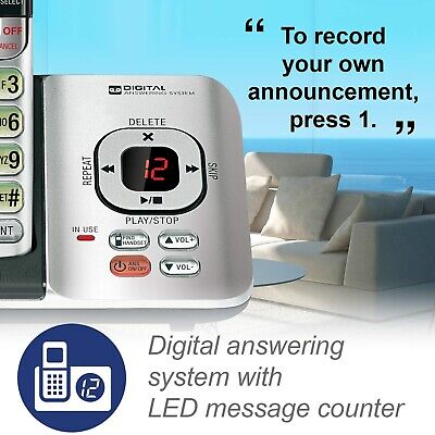 VTech CS6529-4 DECT 6.0 Phone Answering System with Caller ID/Call Waiting, 4...