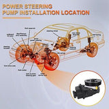 20-69989 Power Steering Pump Assist Pump Compatible with 2006-2011 Chevy Impa...