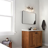 KICHLER Avery 15" Bathroom Vanity Industrial 2 Light Wall Fixture with Clear ...