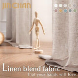 jinchan Linen Blend Curtains for Living Room 120 Inch Length Extra Long Taupe...