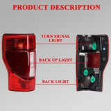 WonVon Tail Lights with Blind Spot Compatible for 2020 2021 2022 Ford F250 F3...