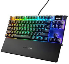 SteelSeries Apex 7 TKL - Mechanical Gaming Keyboard - OLED Display - Brown Sw...