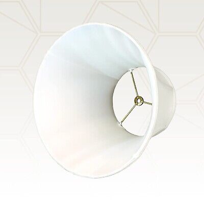 Royal Designs Modified Bell Lamp Shade, Linen White, 10 x 16 x 12.5