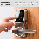 Lockly Secure Pro, Wi-Fi Smart Door Lock, Keyless Entry Latch, Satin Nickel