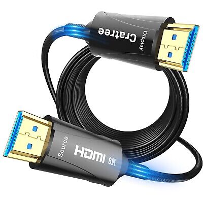 Fiber Optic HDMI Cable 65FT/20M Long - 8K 48Gbps HDMI 2.1 Ultra High Speed HD...