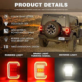 Smoked Lens LED Tail Lights Replacement for Jeep Wrangler JK JKU 2007-2017,20...