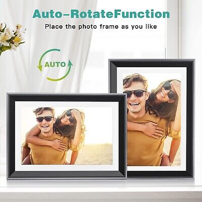 Atatat Digital Picture Frame 10.1 Inch 32GB WiFi Digital Photo Frame with Ins...