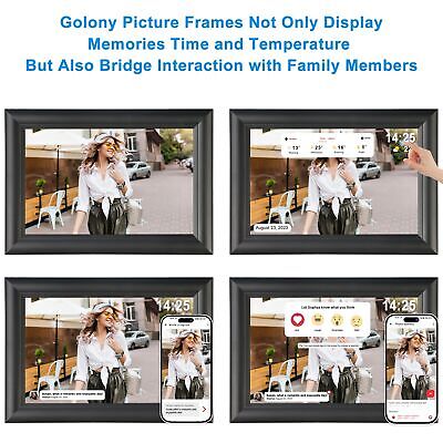 WiFi Digital Picture Frame,Built-in 32GB Memory 10.1 Inch 1280x800 IPS Touch ...