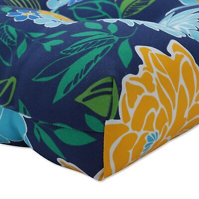 Pillow Perfect Floral Indoor/Outdoor Sofa Setee Bench Swing Cushion with Ties...