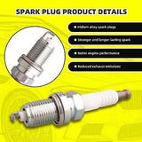 Set of 4 Ignition Coils Pack UF400 30520-PGK-A02 & 4 PCS Iridium Spark Plugs ...