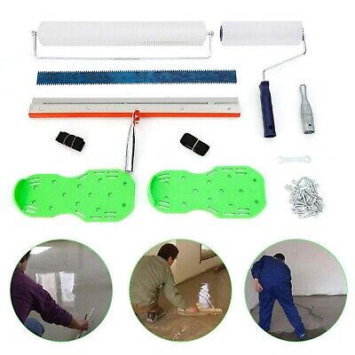 Self-Levelling Cement Tool Kit,Epoxy Floor Roller Kit w/Roller Brush+ Floor C...