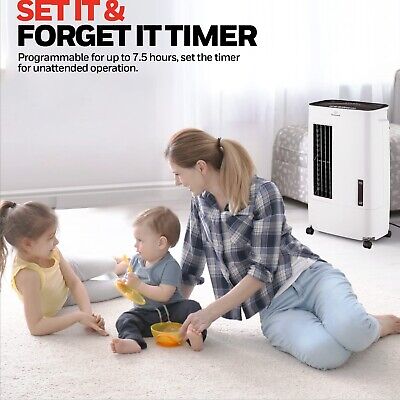 Honeywell 176 CFM Indoor Portable Evaporative Air Cooler with Fan, Humidifier...