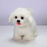 CU-MATE Interactive Maltese Simulation Dog-Realistic Puppy Electronic Toy Dog...