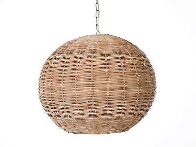 KOUBOO 1050103 Panay Wicker Ball Hanging Ceiling Lamp, One Size, Wheat