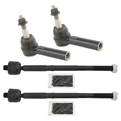 TRQ Front Inner and Outer Tie Rod Set Compatible with 2011-2016 Buick LaCross...