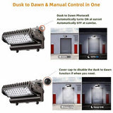 Dusk to Dawn 80W Rotatable LED Wall Pack Light, 5000K 10000LM 400-600W HPS/HI...