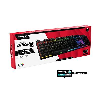 HyperX Alloy Origins PBT - Mechanical Gaming Keyboard, PBT Keycaps, RGB light...