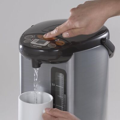 Zojirushi CD-WCC30 Micom Water Boiler and Warmer (101 oz, Silver Dark Brown)