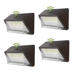 120W LED Wall Pack Light Dusk to Dawn Photocell Outdoor Commercial Security A...